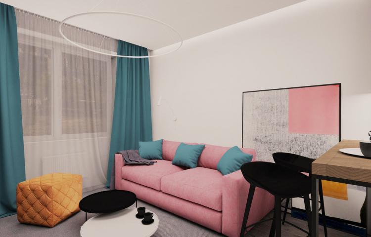 Маленькая квартира-студия в ЖК «Москвичка» - дизайн интерьера