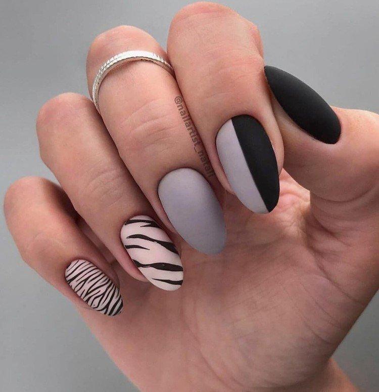 Матовый маникюр 2021