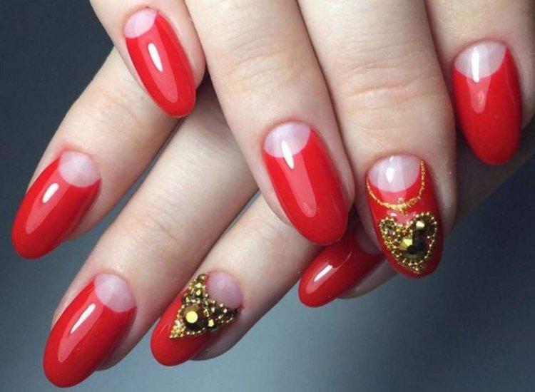 Обратный френч 2020 - фото маникюра