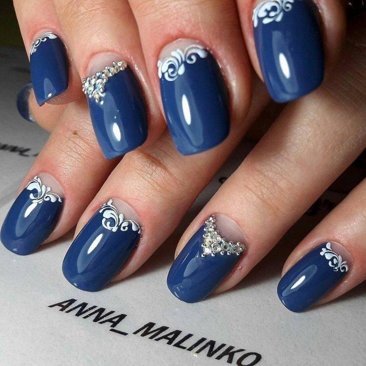 Обратный френч 2020 - фото маникюра