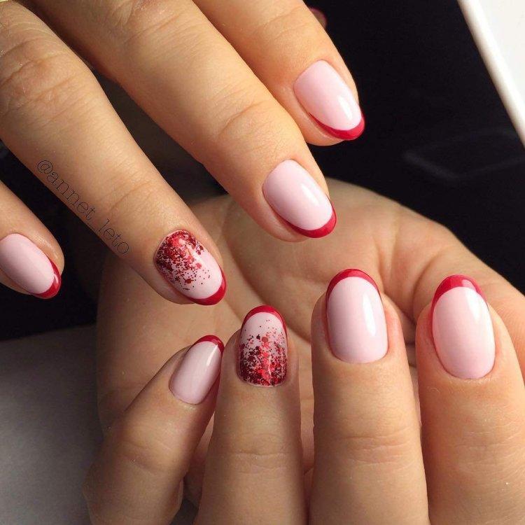 Френч на короткие ногти 2020 - фото маникюра