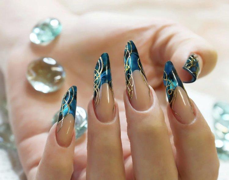 Френч на нарощенные ногти 2020 - фото маникюра