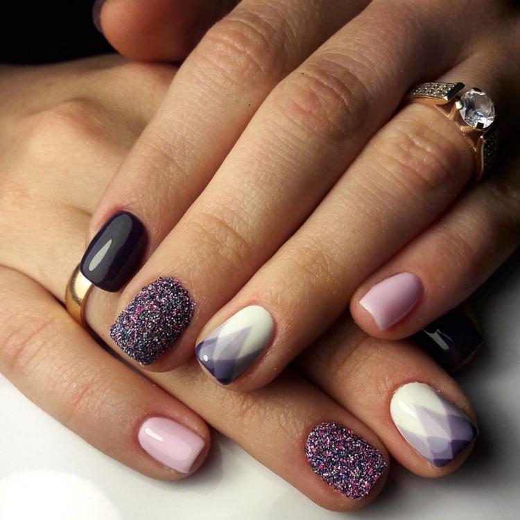 Маникюр гель-лаком на короткие ногти 2020