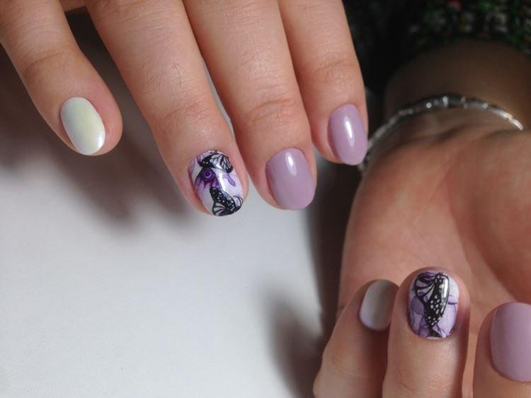 Маникюр на короткие ногти 2020 - Нежные цвета