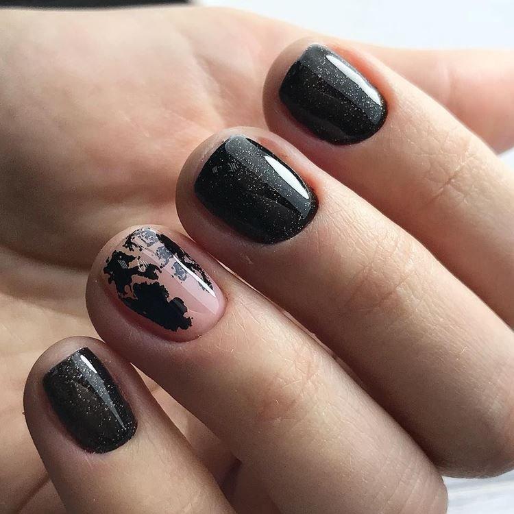 Маникюр на очень короткие ногти 2020