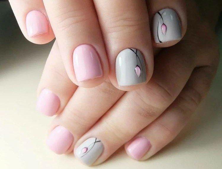 Маникюр на очень короткие ногти