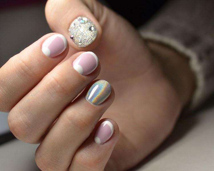 Маникюр на очень короткие ногти