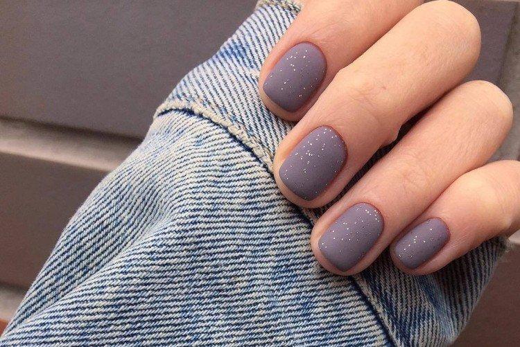 Универсальное матовое покрытие - Маникюр в школу на короткие ногти