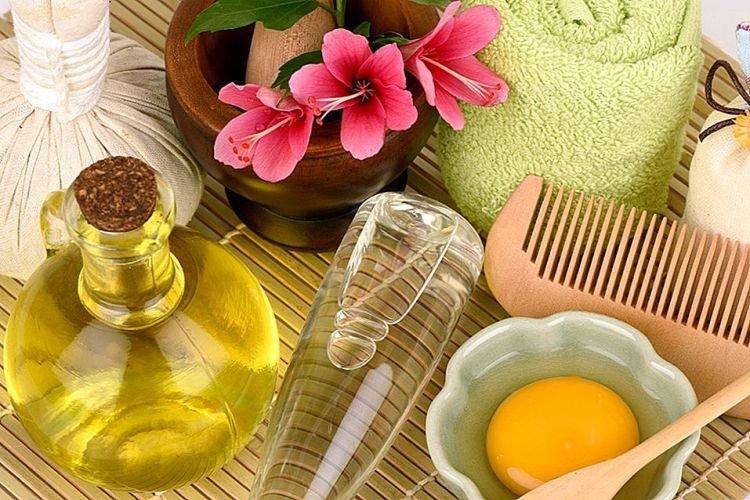 Маска для волос с кокосовым маслом и яйцом