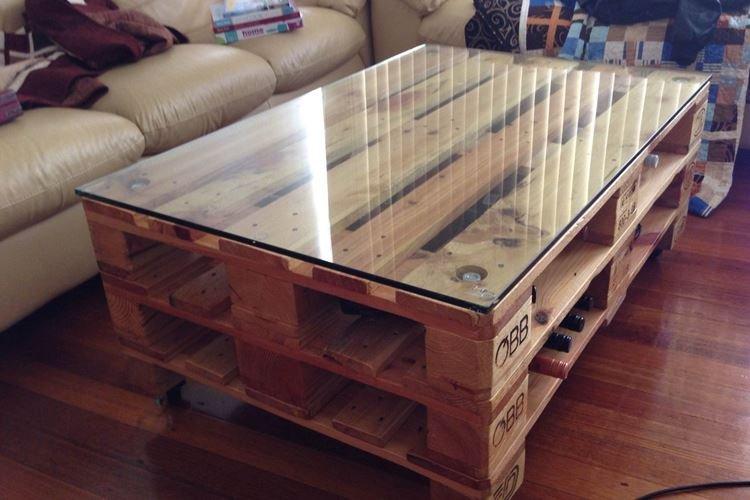 Журнальный столик - Мебель из поддонов своими руками фото и идеи