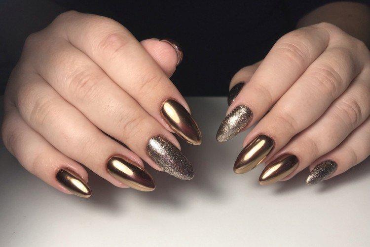 Золотой - Модные цвета маникюра 2020-2021