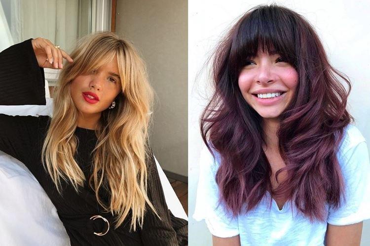 Челка по бокам - Модные женские стрижки 2020 на длинные волосы