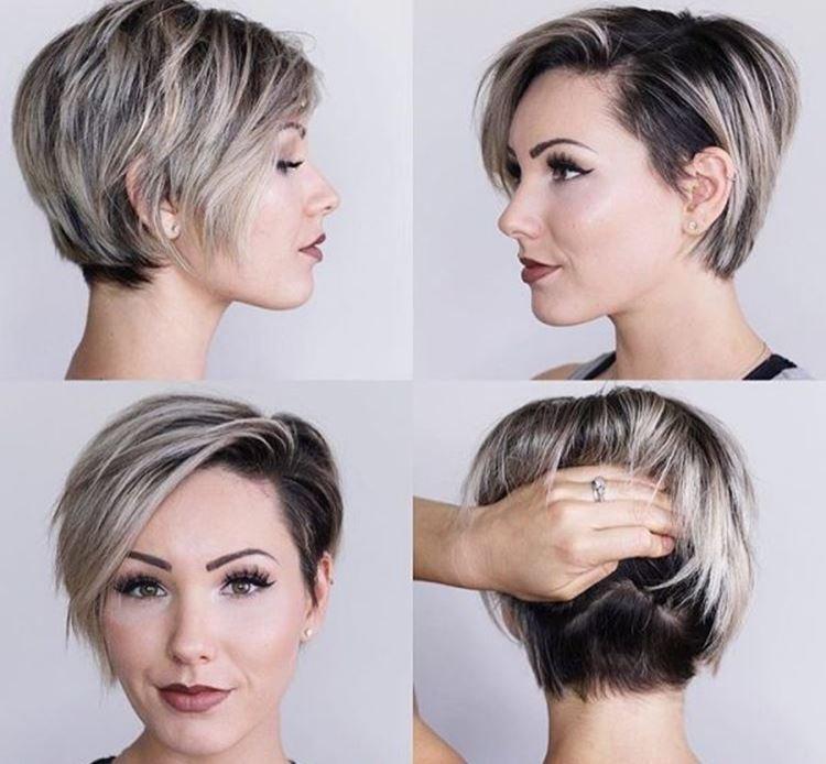 Челка набок - Модные женские стрижки 2020 на короткие волосы