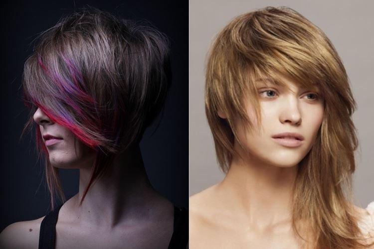 Сложная асимметрия - Модные женские стрижки 2020 на средние волосы