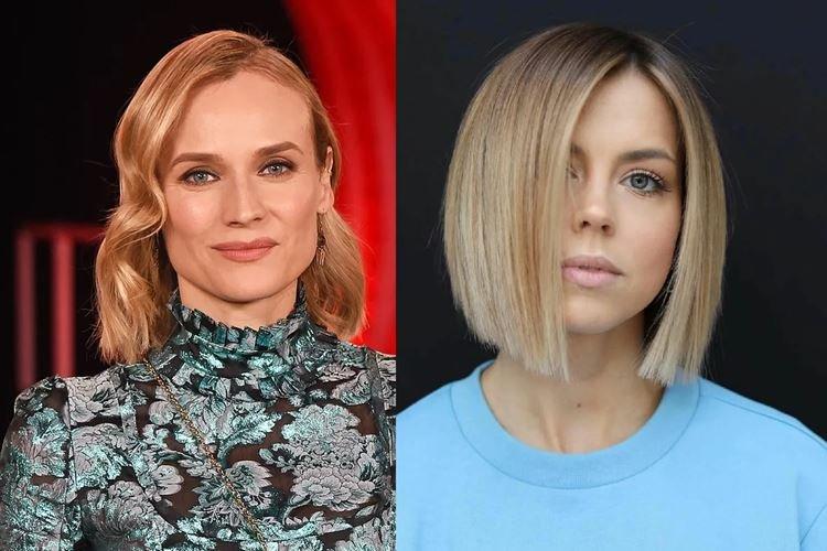 Боковой пробор - Модные женские стрижки 2020 на средние волосы