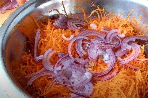 Морковь по-корейски с грибами в домашних условиях - пошаговый рецепт