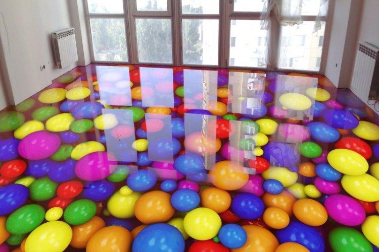 Наливные 3D-полы в детской комнате - фото