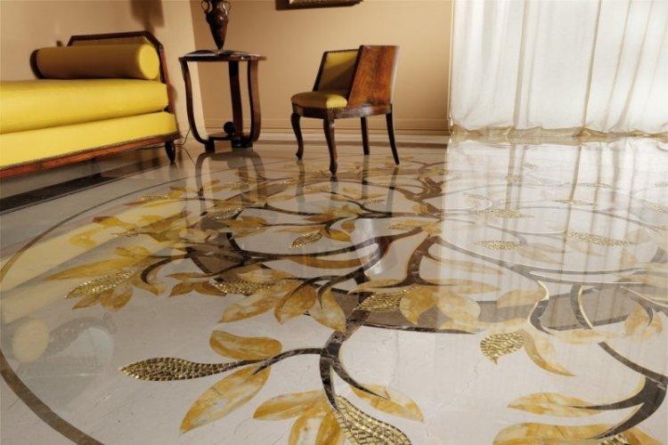 Наливные 3D-полы в прихожей и коридоре - фото