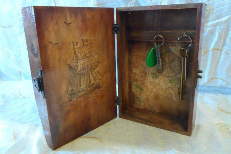 Закрытая ключница - Настенная ключница для прихожей своими руками