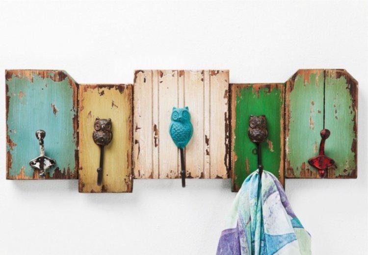 Настенная ключница для прихожей своими руками - фото