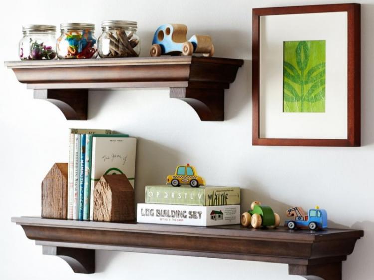 Классические настенные полки - Виды настенных полок