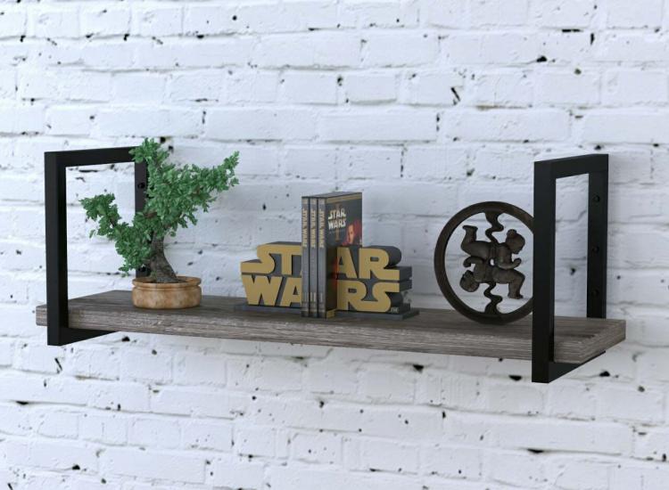 Лофт - Настенные полки в интерьере