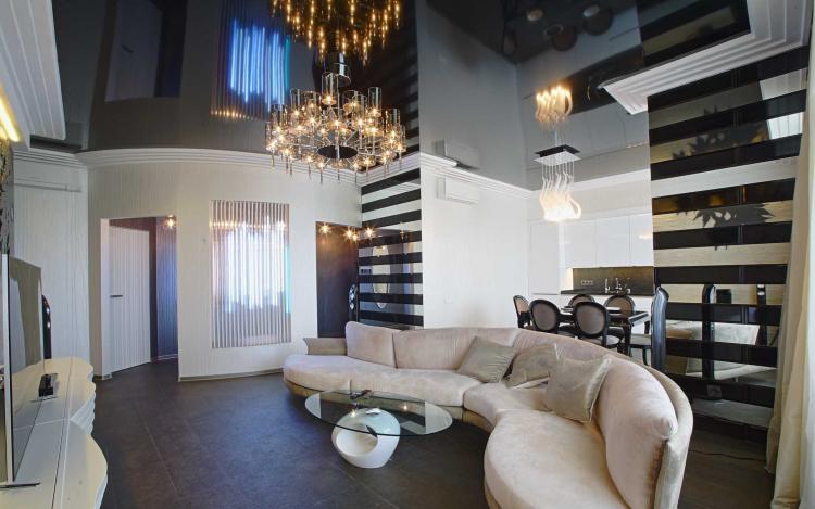 Натяжные потолки - фото