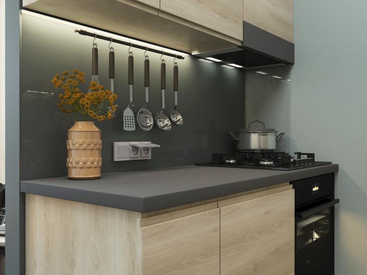 «Небесная лазурь»: Квартира 27 кв.м. - дизайн интерьера