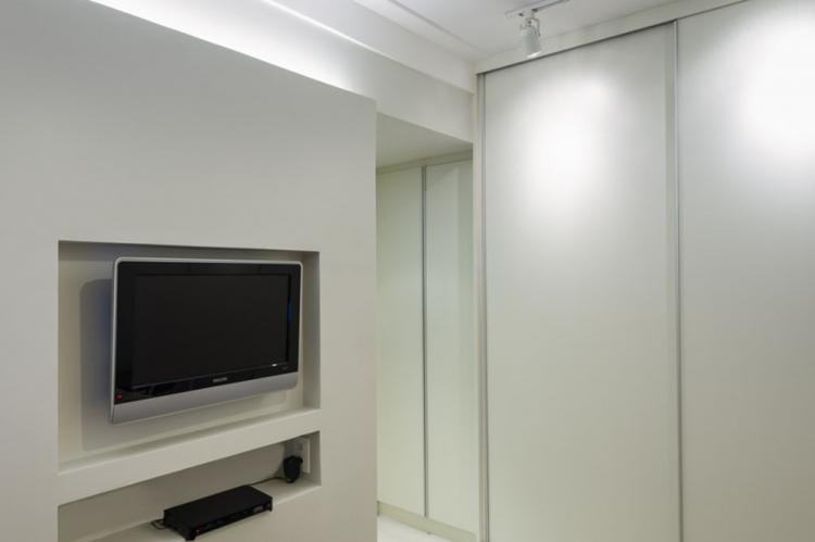 Ниша из гипсокартона под телевизор - фото