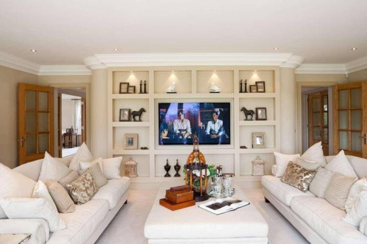 Ниша из гипсокартона под телевизор - фото