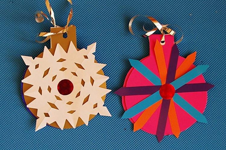 Новогодние поделки из бумаги для детей - фото и идеи