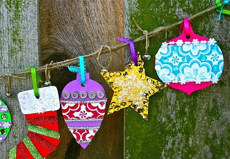 Новогодние поделки из бумаги для детей - фото и идеи