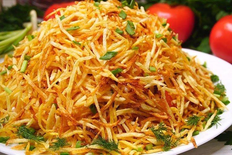 Новогодний салат Зимняя вьюга - рецепты