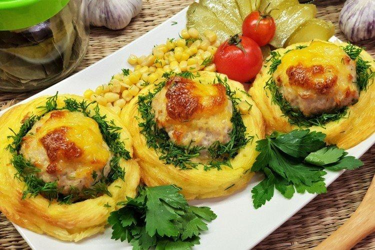 Мясные шарики под сыром - Новогодние закуски рецепты