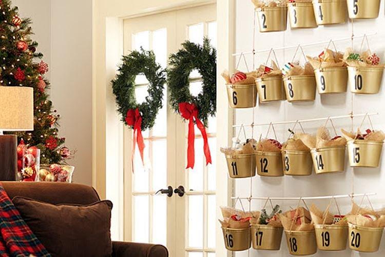 Новогодний адвент-календарь своими руками - фото и идеи