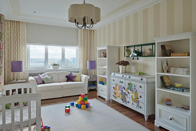 Обои для детской комнаты в классическом стиле