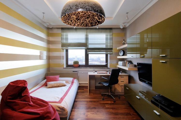 Правильное комбинирование обоев в детской комнате