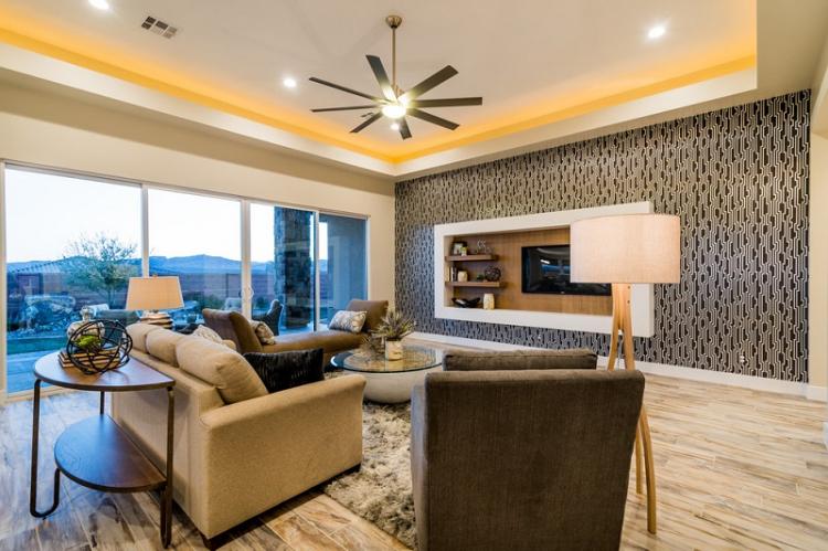 Обои для гостиной - фото и идеи