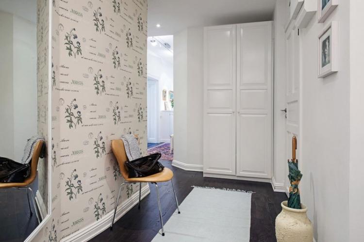 Обои для прихожей в скандинавском стиле