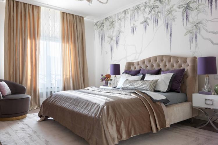 Обои для спальни - фото и идеи