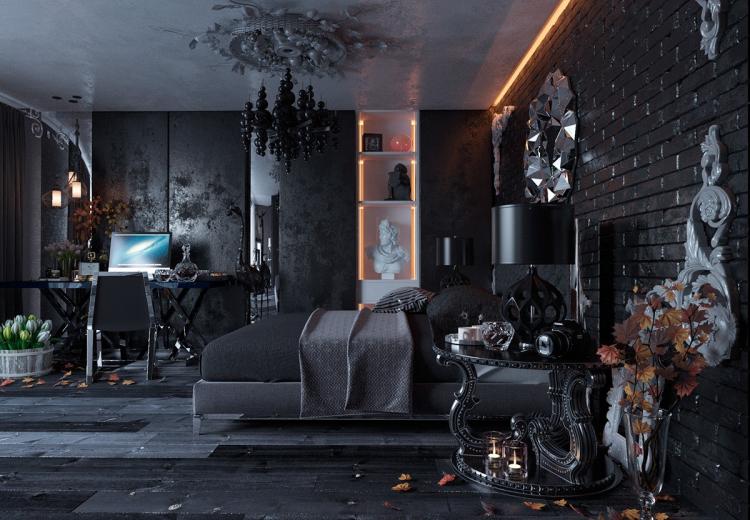 Готический стиль - Обои под кирпичную кладку