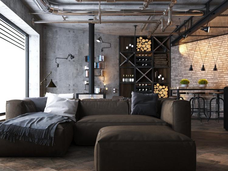 Обои под кирпичную кладку - фото