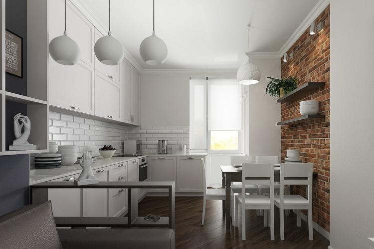 Обои под кирпичную кладку - фото