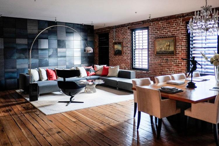 Обои под кирпичную кладку - фото