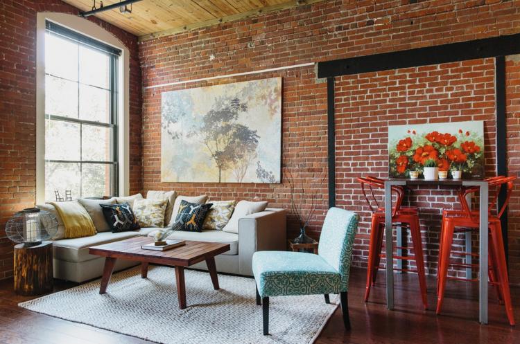 Обои под кирпичную кладку - фото