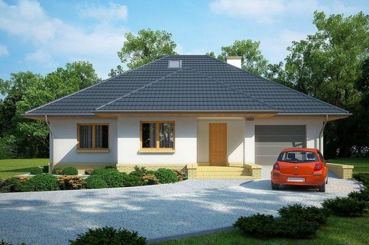 Одноэтажные дома из пеноблоков - проекты и фото