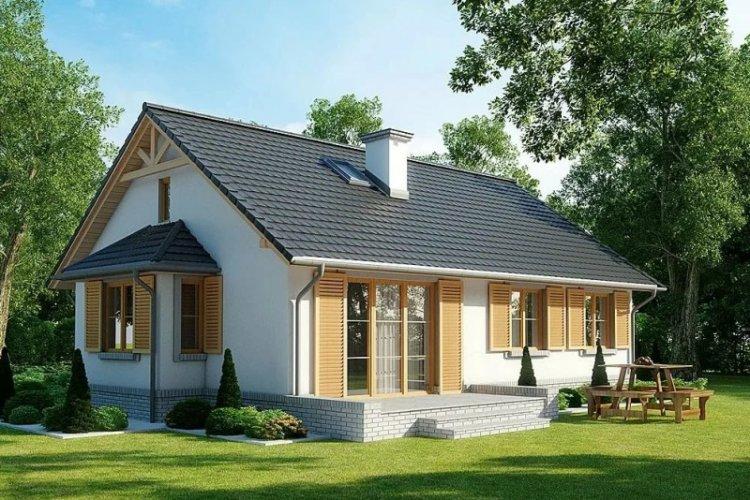 Одноэтажный дом с мансардой - проекты и фото