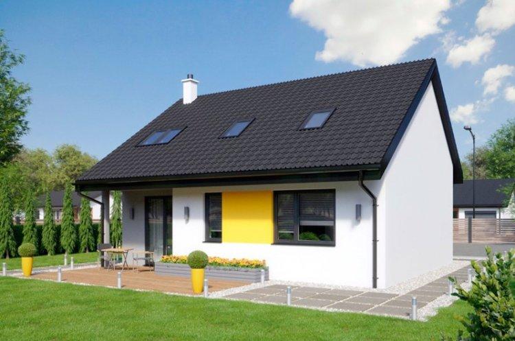 Одноэтажный дом с мансардой - проекты и фото