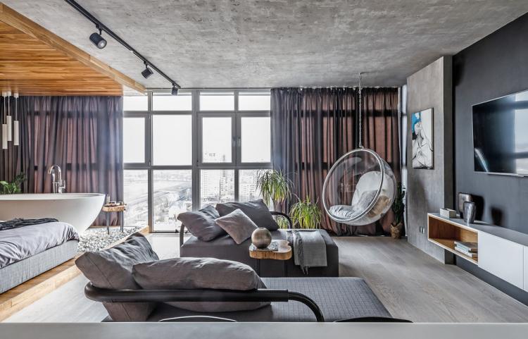 Open Loft: Квартира 55 кв.м. - дизайн интерьера