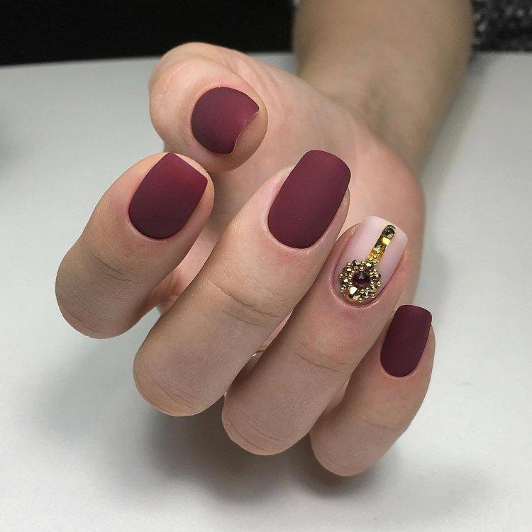 Осенний маникюр гель-лаком 2020 - фото